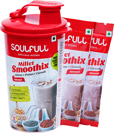 Soulfull Millet Smoothix - Shaker Almond